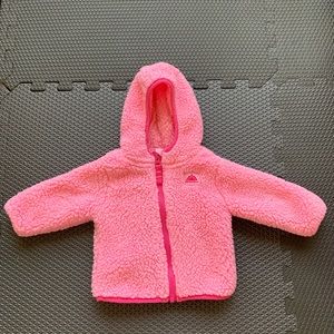 SNOZU baby 3M - 6M pink winter fury fleece jacket